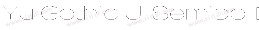 Yu Gothic Ul Semibol字体转换